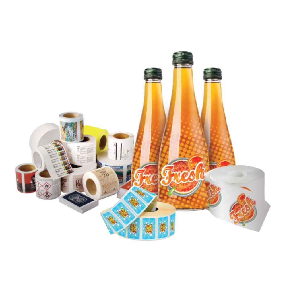 Etikety v rolke - bežné etikety